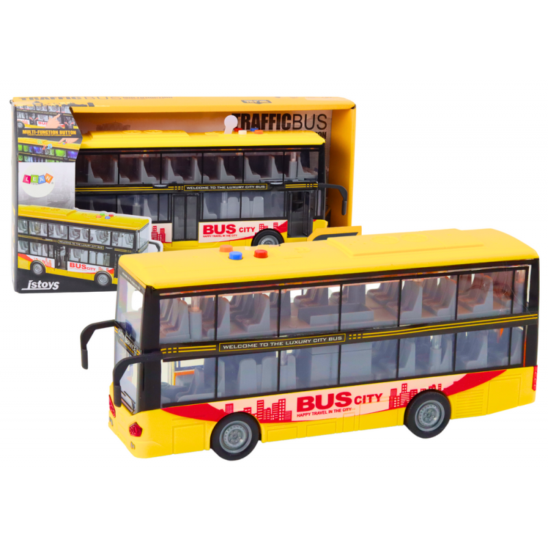 Kahekorruseline buss 1:16 Tuled, kollane