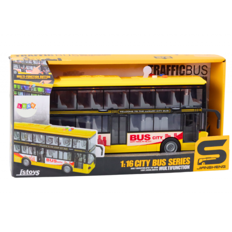 Kahekorruseline buss 1:16 Tuled, kollane