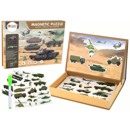 Maasõja motiiviga õpetlike magnetmõistatuste komplekt