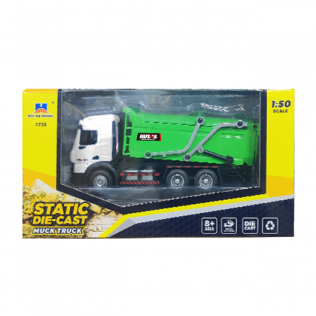 Prügiauto Metall Huina Green 1:50