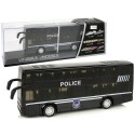 Must kahekorruseline heliga politseibuss