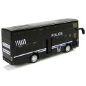 Must kahekorruseline heliga politseibuss