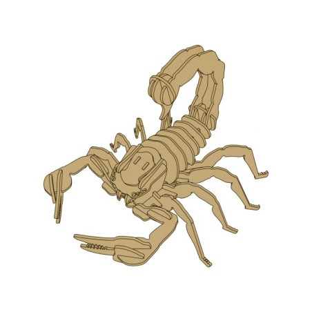 Puidust 3D Scorpion pusle õppekomplekt, 35 tükki