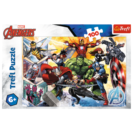 Pusle - "100" - Avengers Power Trefl 16431