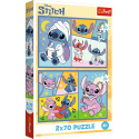 Pusle 2x70 Stitch Disney Lilo Stitch Trefl 34444
