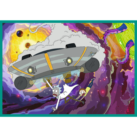 Pusle – 4x250 – Ricki ja Morty pöörane maailm – Warner Rick ja Morty Trefl 13338