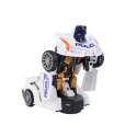 Robotauto politsei valge 2in1 transformatsioon