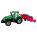 Adra hõõrdeajamiga traktor punane