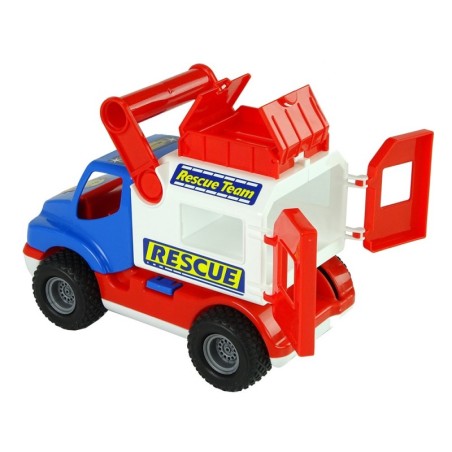 Sinine ja valge Polesie ConsTruck päästeauto