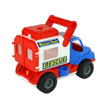 Sinine ja valge Polesie ConsTruck päästeauto