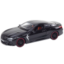 Sportauto metallist hõõrdajamiga avatavad elemendid 1:24 must