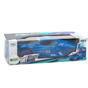 Sinine sportauto LED-palli ja 360° pöörlemisega