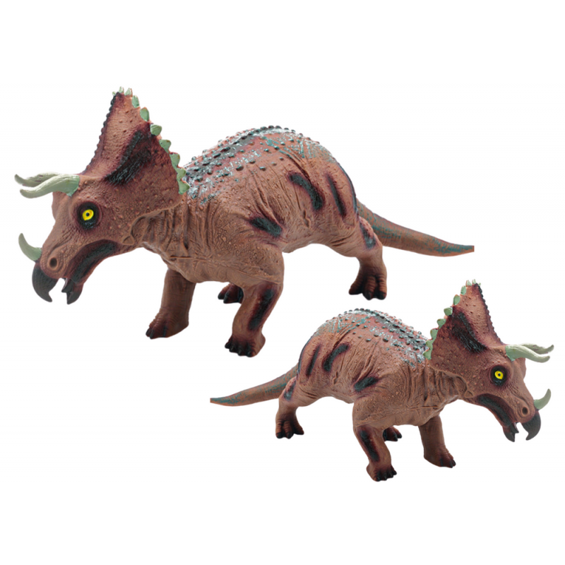 Suur Triceratops Dinosaur Figure Sound 36 cm Pruun