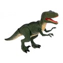 Suur Velociraptor dinosaurus liigutab, tuled ja helid