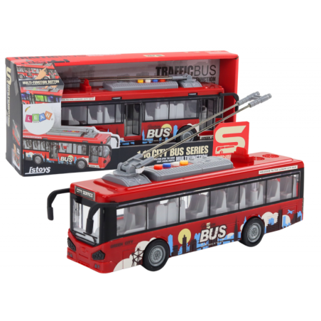 Trollibuss 1:16 Tuled Helid punane