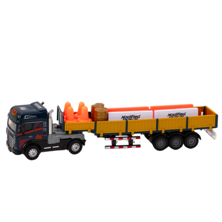 Veoauto haagisega sinine 1:24 TIR auto veoauto tarvikud Helid
