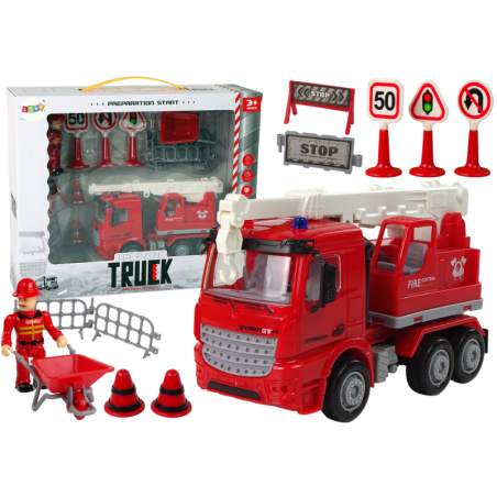 Tuletõrjebrigaadi komplekt kraana liiklusmärgid tuletõrjuja