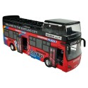 Turistibuss, kahekorruseline avatav uks, punane