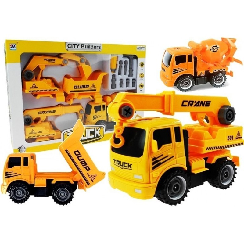 Sõidukite komplekt betoonisegisti kalluri lahti keeramiseks