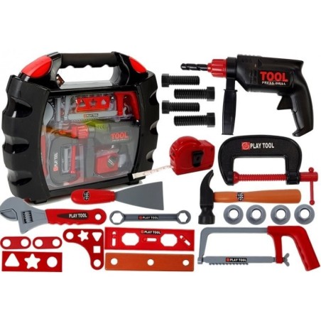 DIY tööriistakomplekt mustas kohvris