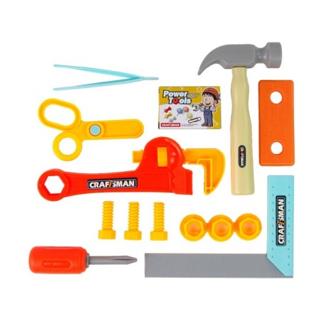 Meistrimeeste komplekt kohvris, tööriistad lastele Hammer