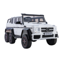 Elektriauto Mercedes G63 6x4 24V Valge