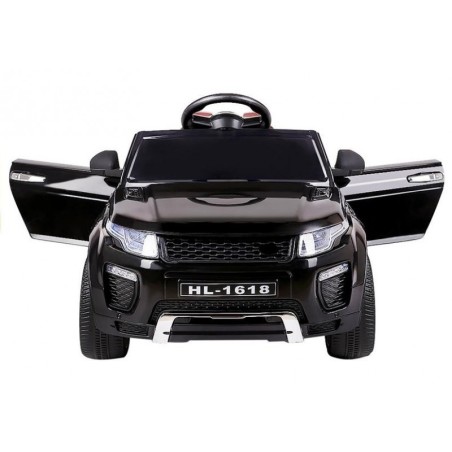 Elektriauto must, tuled ,EVA-rattad 2,4G nahkistmed FM USB SD
