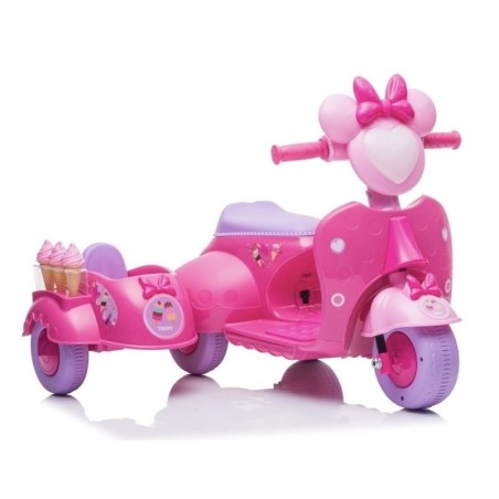 Elektriroller Jäätisepood Kolmerattalineroosa