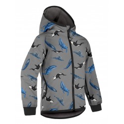 Laste softshell jope fliisvoodriga Basic, hall...