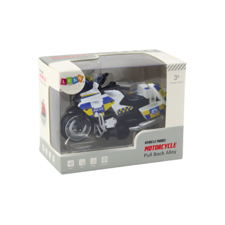 Politseimootorratas koos hõõrdajamiga akutoitega tuledega Soundc