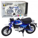 Mootorratas Retro Classic Metal Lights Blue 1:12