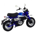 Mootorratas Retro Classic Metal Lights Blue 1:12