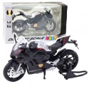 Sport Mootorratas Metall tuled Helid Silver Elements Black V4 1:12