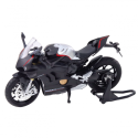 Sport Mootorratas Metall tuled Helid Silver Elements Black V4 1:12