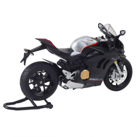 Sport Mootorratas Metall tuled Helid Silver Elements Black V4 1:12