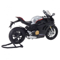 Sport Mootorratas Metall tuled Helid Silver Elements Black V4 1:12