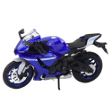 Sport Mootorratas Metall Navy Blue R1 1:12