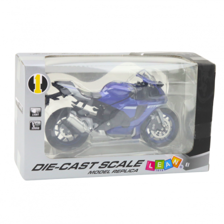 Sport Mootorratas Metall Navy Blue R1 1:12