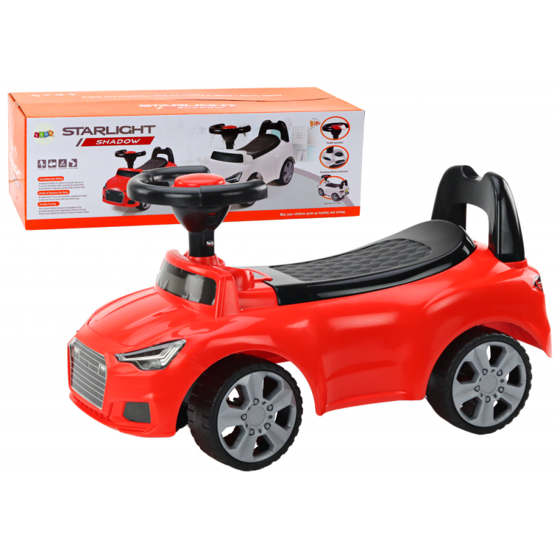 Tõukeauto QX-3396 Horn Storage Box Red