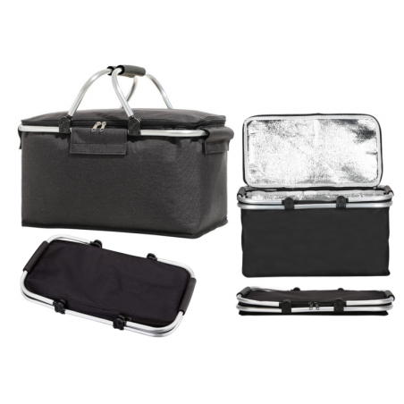 Soojusisolatsiooniga kokkupandav piknikukorv 30l