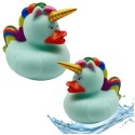 Duck Unicorn vannimänguasi Rainbow Mane Tail Green