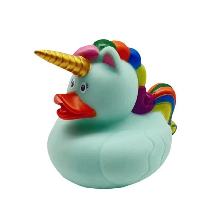 Duck Unicorn vannimänguasi Rainbow Mane Tail Green