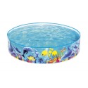Aiabassein lastele 244 cm x 46 cm Bestway, mereloomade graafikaga, läbipaistvad seinad