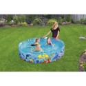 Aiabassein lastele 244 cm x 46 cm Bestway, mereloomade graafikaga, läbipaistvad seinad