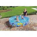 Aiabassein lastele 244 cm x 46 cm Bestway, mereloomade graafikaga, läbipaistvad seinad