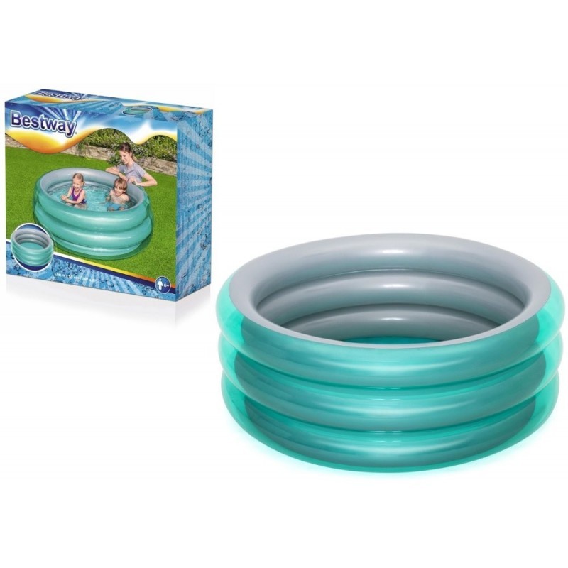 Bestway täispuhutav lastebassein, 150 cm x 53 cm, 445 l, 3 rõngast