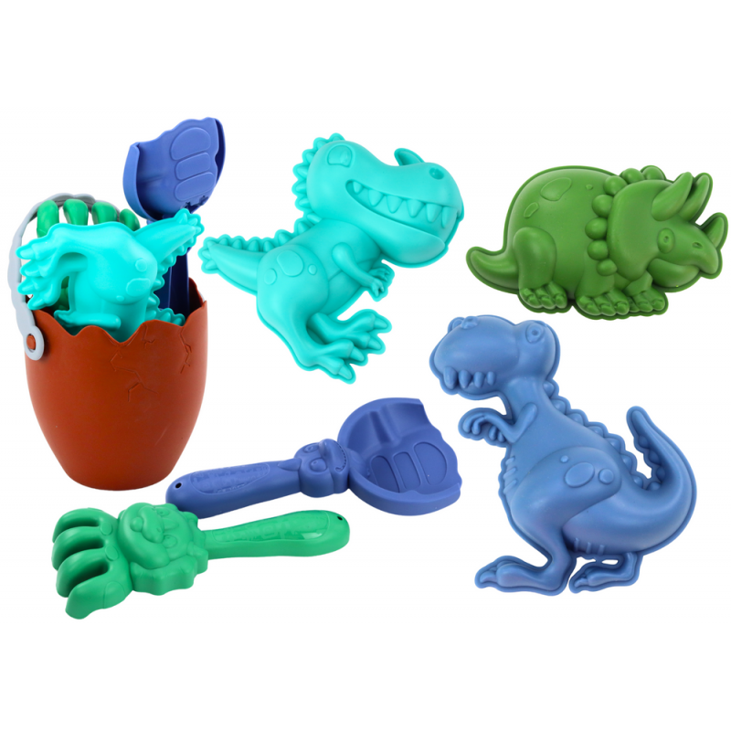 Dinosauruste liivakomplekt, ämber, muna, reha, spaatel, vormid