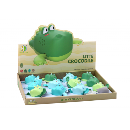 Üles keeratav ujuv krokodilli vannimänguasi