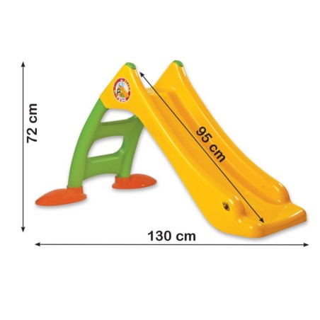 Lastele mõeldud redeliga aialiumägi Roheline-kollane