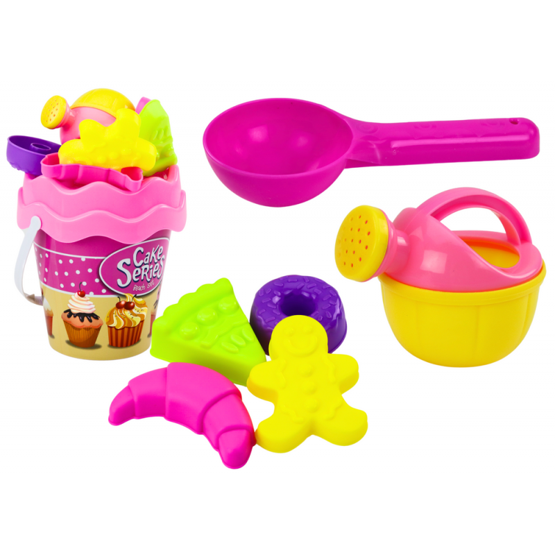 Liivaämbri komplekt Kastekannu vormid Pink Sweets 8 tk.